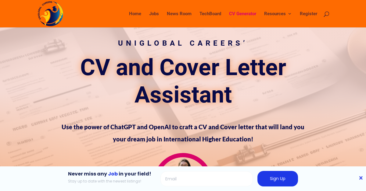 UniGlobal AI CV and Cover Letter Generator - AI Writing tool